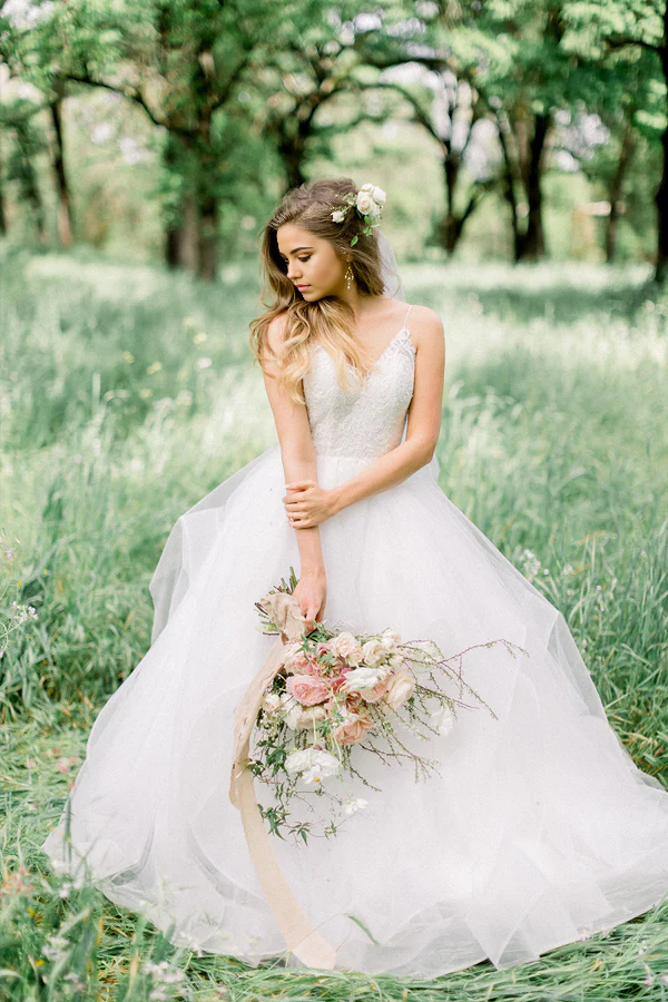 A-line Elegant Forest Best Bridal Gowns Wedding Dresses