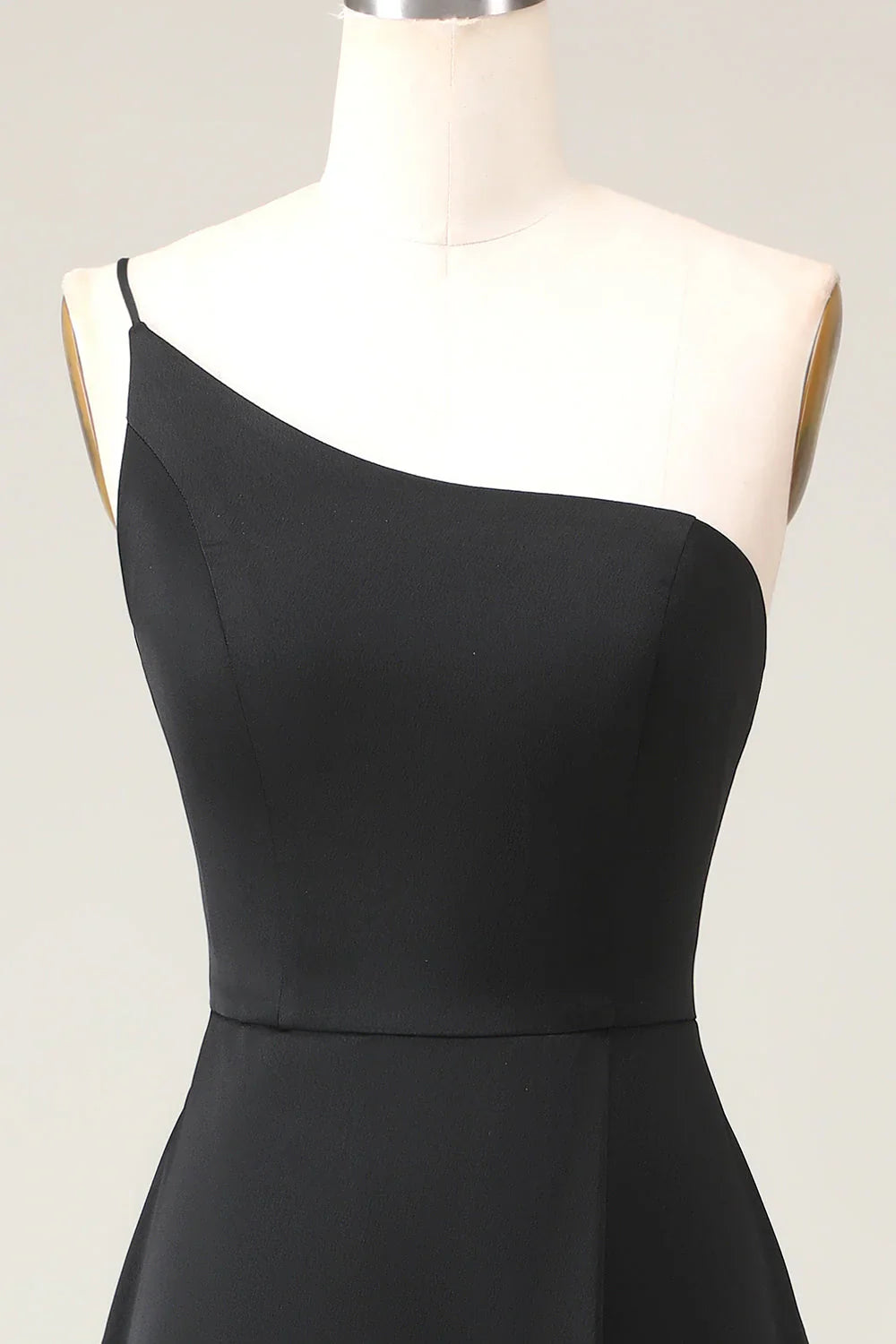 A-line Chiffon One Shoulder Floor Length Bridesmaid Dress