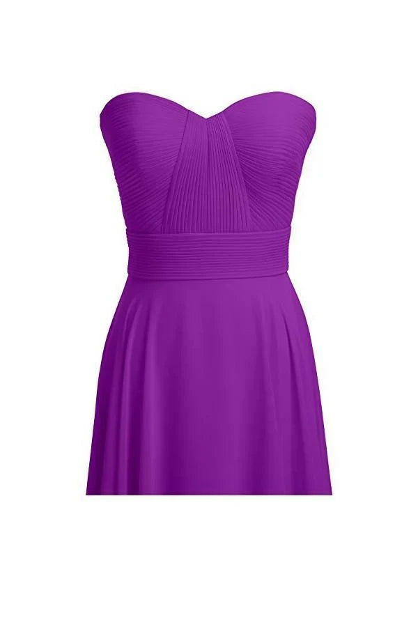 A-line Chiffon Floor Length Bridesmaid Dress