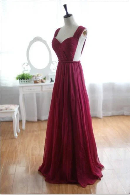 A-line Chiffon Prom Dress Bridesmaid Dress