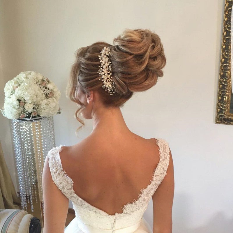 A-line Lace V-neck Tulle Princess Floor Length Wedding Dresses