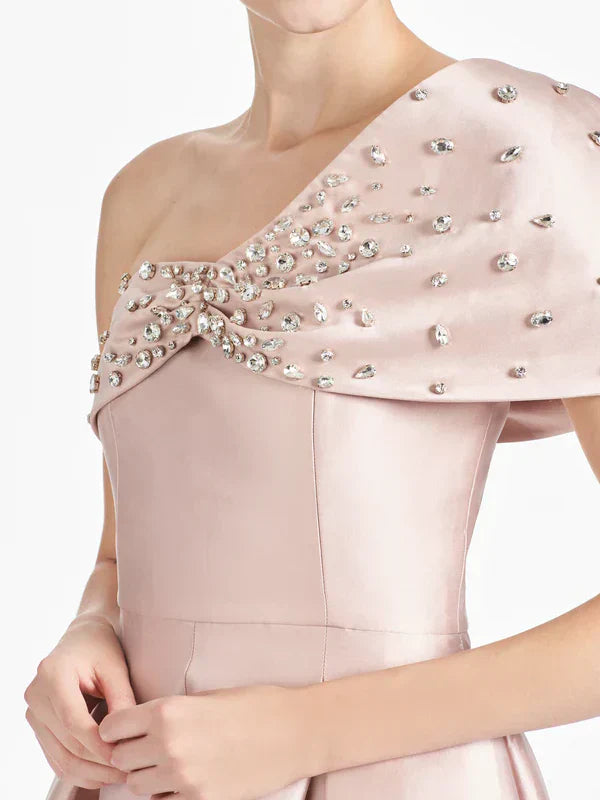 A Line/Princess One Shoulder to Floor Length mother of the bride dresses