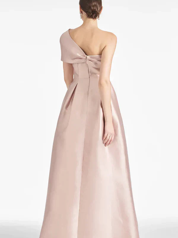 A Line/Princess One Shoulder to Floor Length mother of the bride dresses