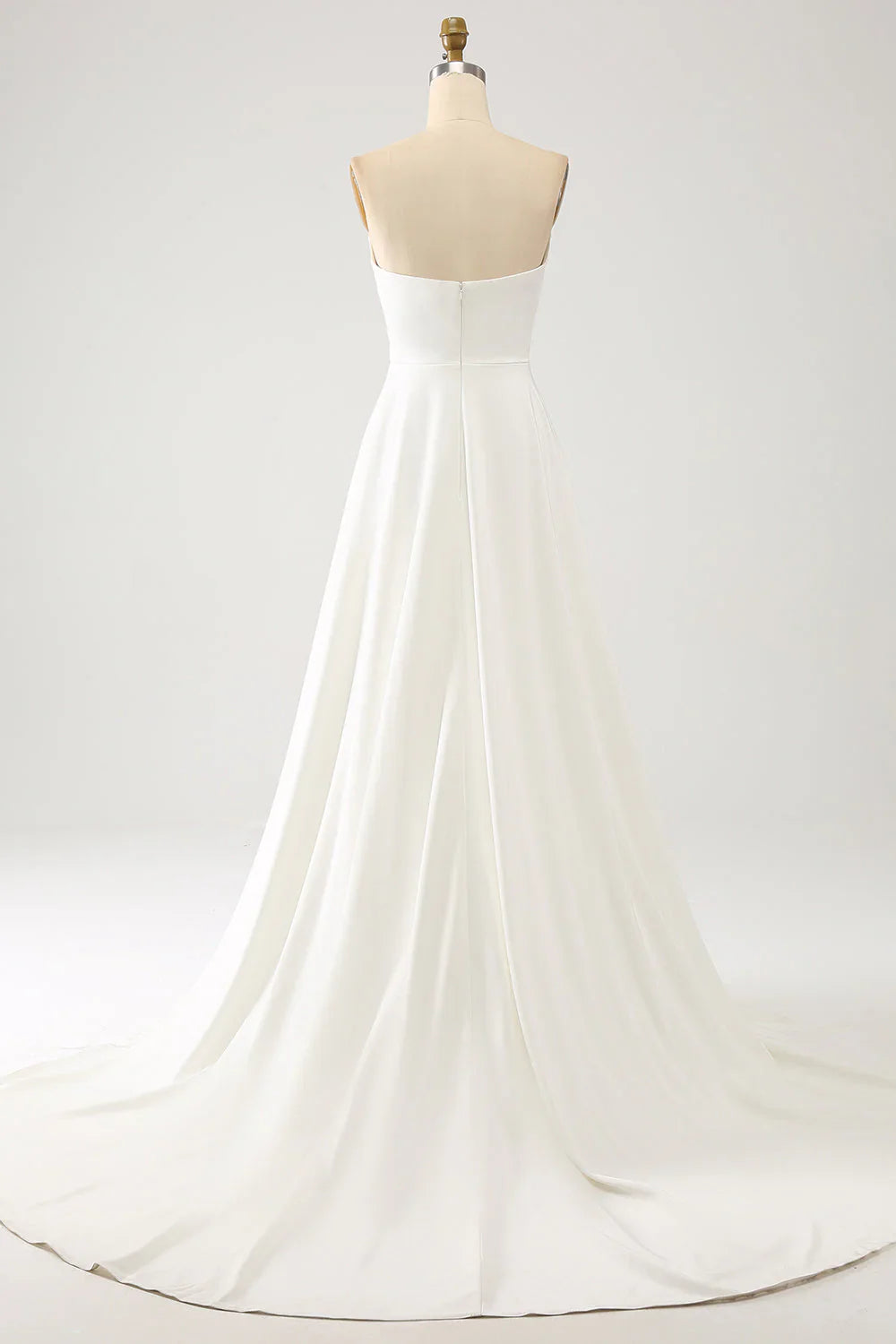A Line Long Chiffon Wedding Dress With 3D Butterflies