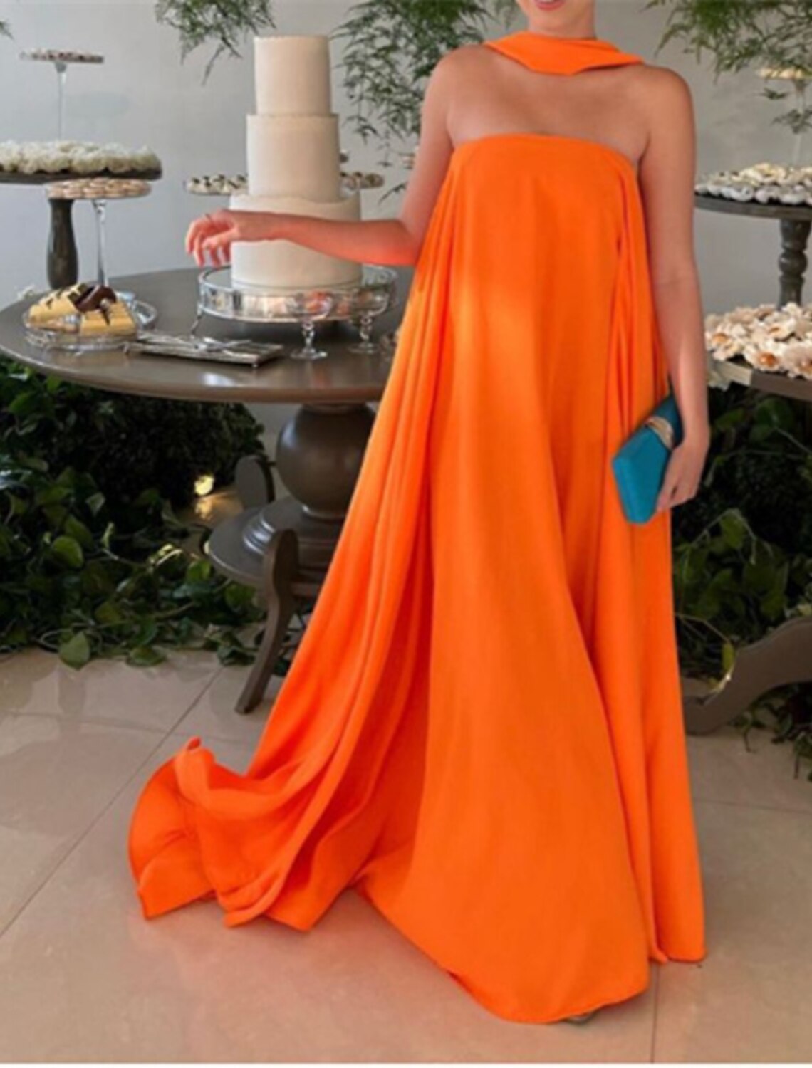A-Line Evening Gown Fairy Dress Formal Wedding Guest Floor Length Sleeveless Strapless  Chiffon with Pleats Shawl