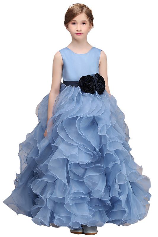 Beautiful Jewel Knee Length Flower Girl Dress