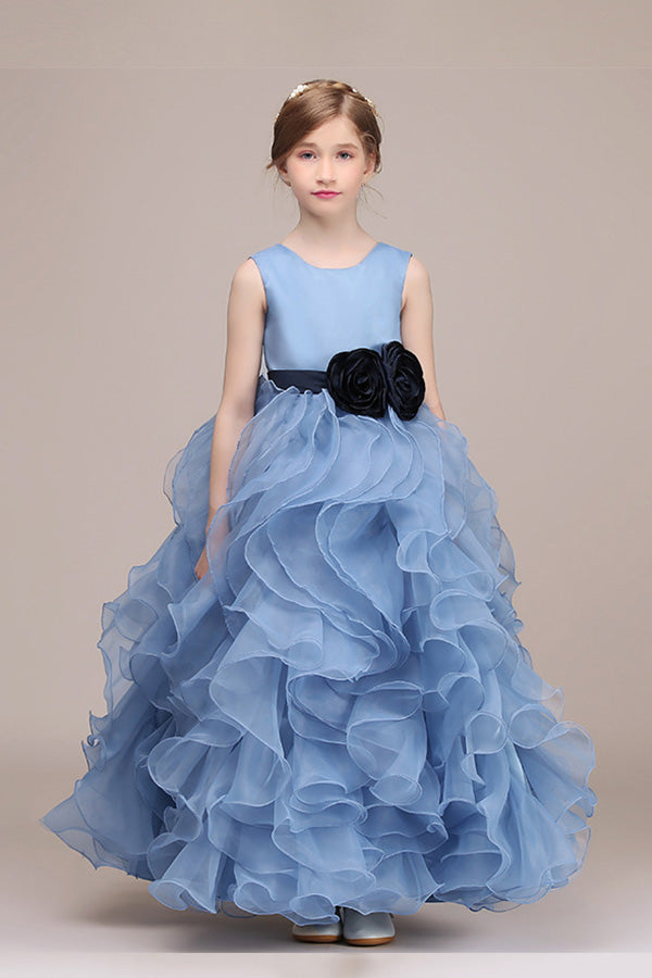 Beautiful Jewel Knee Length Flower Girl Dress