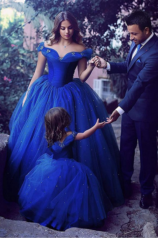 Cowl Neck Straps Ball Gown Flower Girls Dress with Tulle and Beads