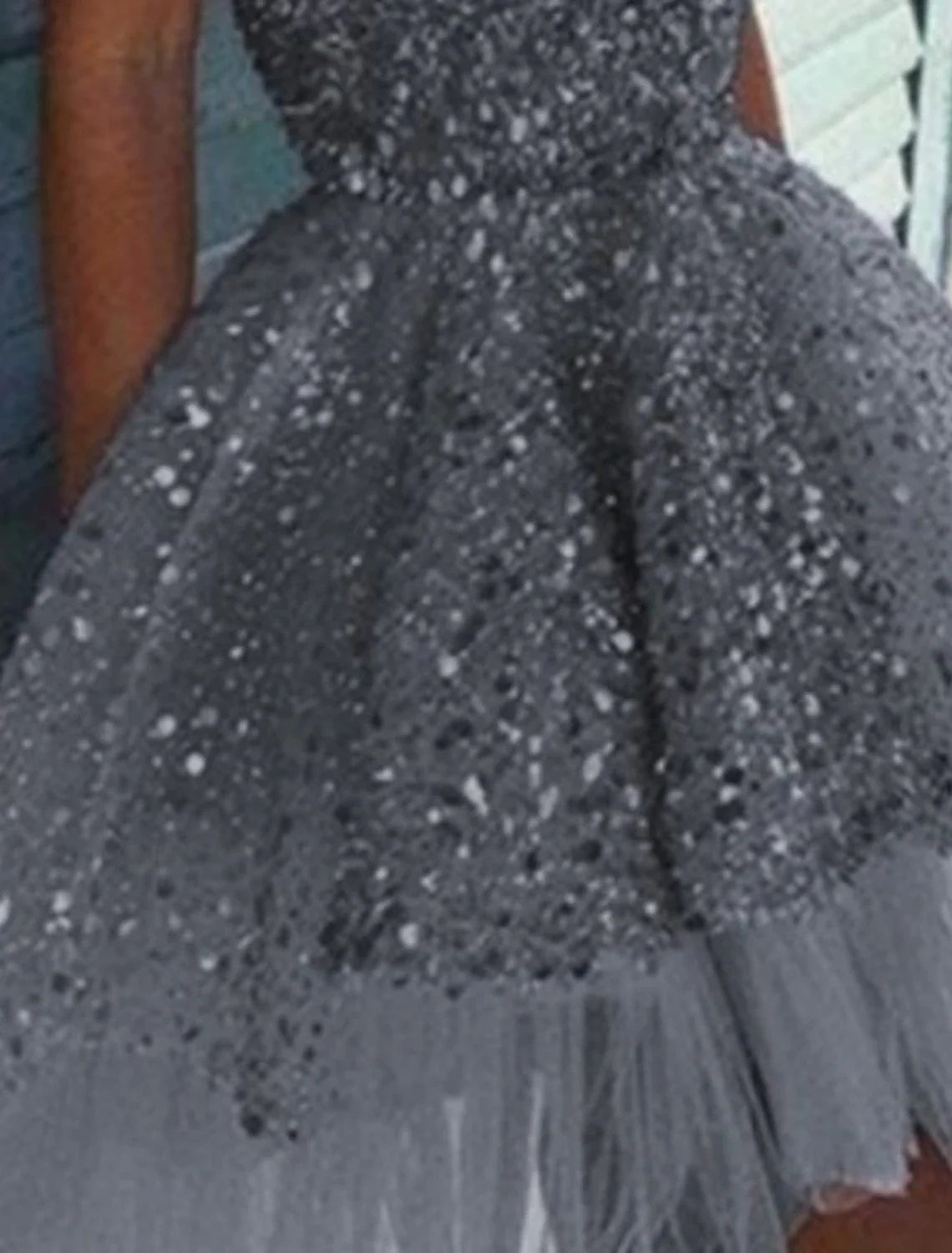 A-Line Homecoming Party Dress Sparkle & Shine Dress Holiday Graduation Short / Mini Sleeveless Strapless Tulle with Sequin Ruffles