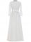 Lace Bow Jewel Neck Long Length Sheath Column Flower Girl Dress