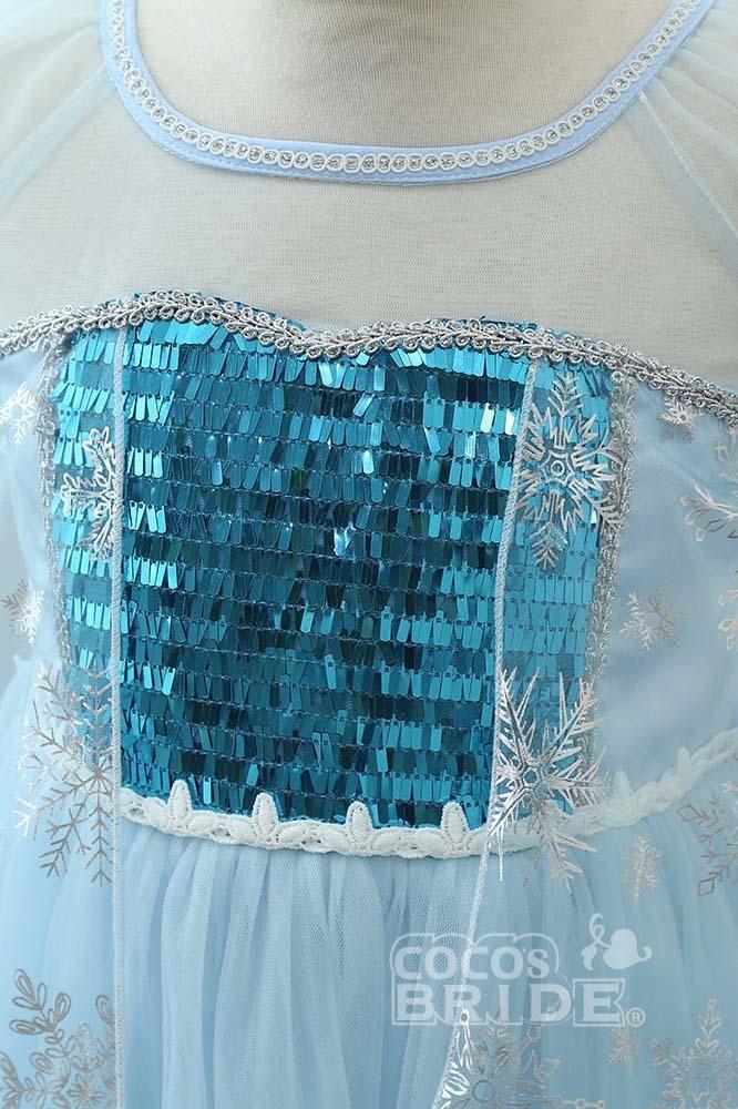 Light Blue A-line Flower Girl Dresses with Lace