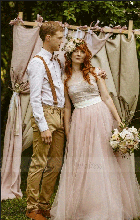 A Line Lace Wedding Dresses Affordable Bride Gown