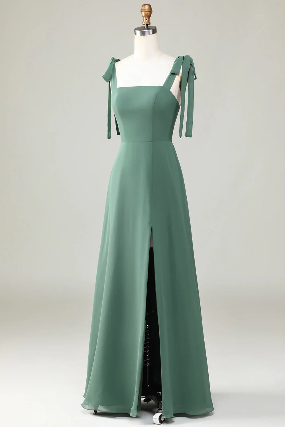 A Line Bridesmaid Dress With Slit