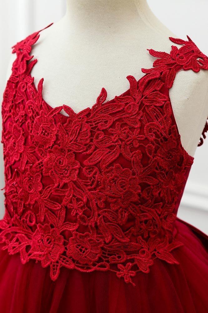 Stunning Red V-Neck Sleeveless Ball Gown Mini Dress