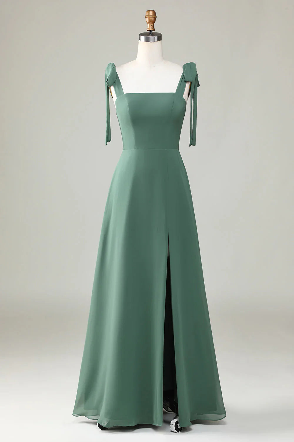 A Line Bridesmaid Dress With Slit